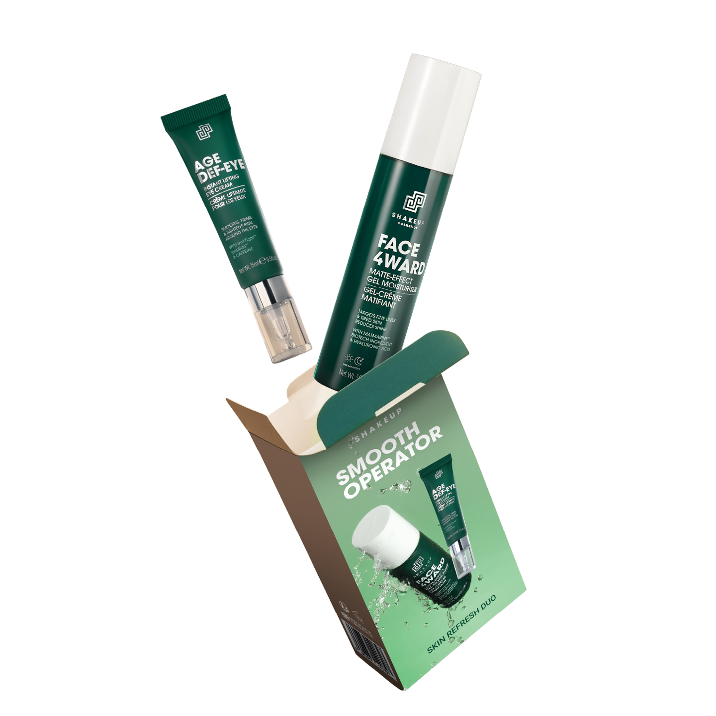 SMOOTH OPERATOR: FACE4WARD MOIST + AGE DEF EYE